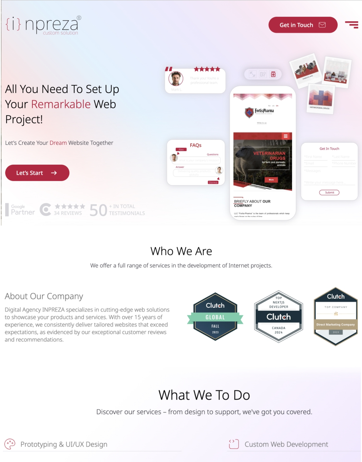 Дизайн сайта для IT консалтинга после